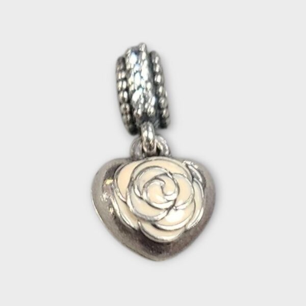 Pandora First My Mother Rose Heart Charm (SPG064052)