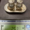 Vintage Nieman Marcus Sterling Silver Salt & Pepper Shakers w/ Tray