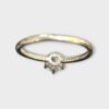 Pandora ALE Sterling Silver Sparkling Crown Solitaire Ring CZ Size 9 (SPG064249)