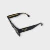 Fendi FE40101I 01A Women's Black Square Frame Sunglasses w/ Pouch (SPG064251)