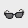 Fendi FE40101I 01A Women's Black Square Frame Sunglasses w/ Pouch (SPG064251)
