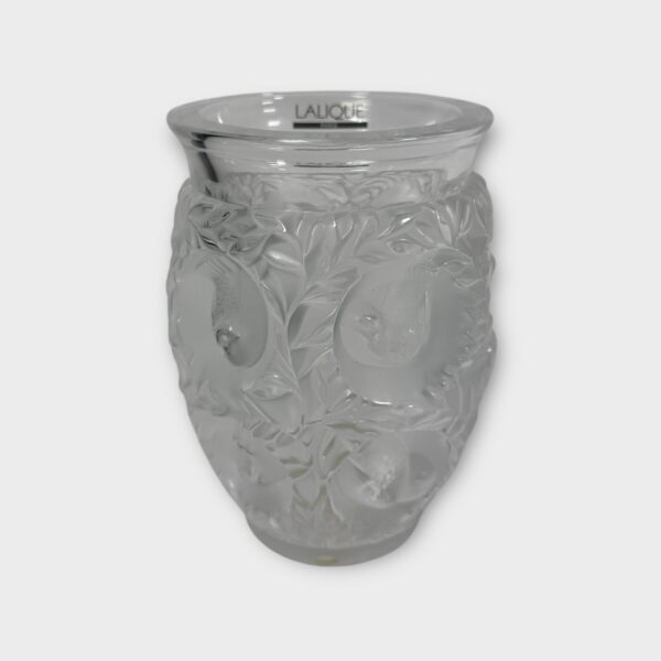 Lalique Bagatelle Crystal Vase - 6.7" New Old Stock SIGNED!!