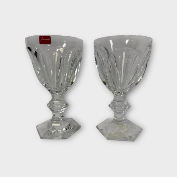 Pair of 6.5” Baccarat HARCOURT 1841 Wine, Champagne,Water Glass New Condition