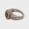 Andrea Candela 18K & Sterling Silver Citrine Stone Ring - Size 7 (SPG043439)