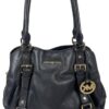 Michael Kors Pebbled Leather Bedford Satchel - Black (SPG049917)