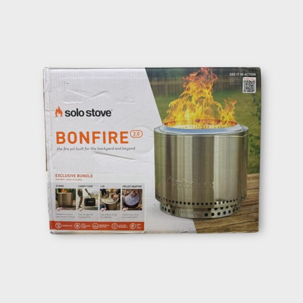 Solo Stove Bonfire 2.0 Bundle: Stand, Case, Lid, & Pellet Adapter (SPG064511)
