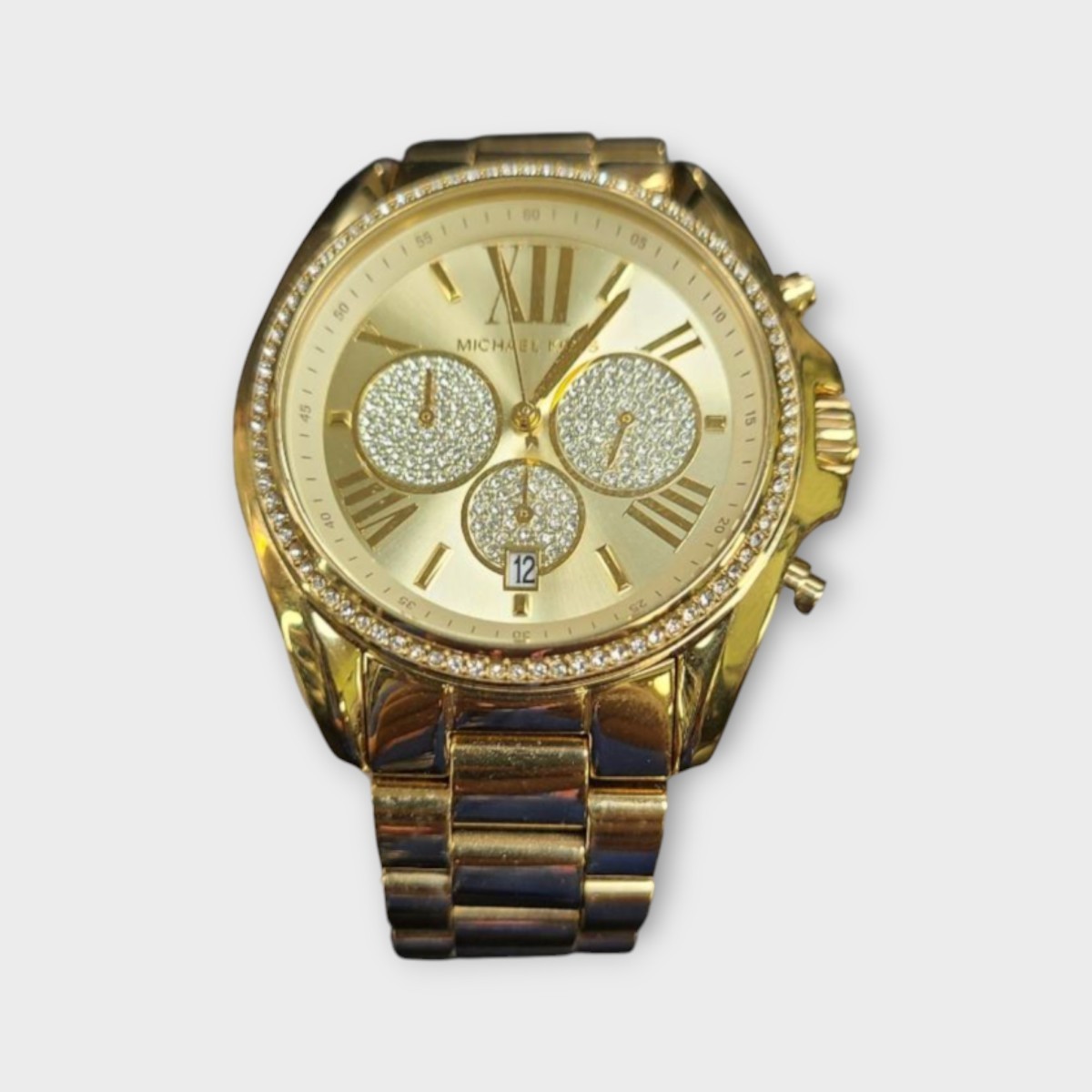 Michael Kors MK6538 Women's Bradshaw Quartz Gold Dial Watch (SPG064496)