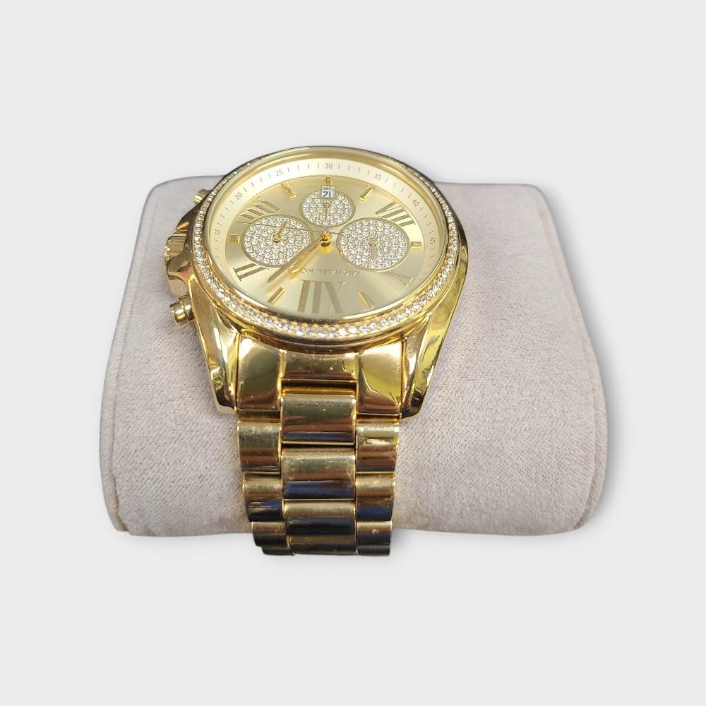 Michael Kors MK6538 Women's Bradshaw Quartz Gold Dial Watch (SPG064496)