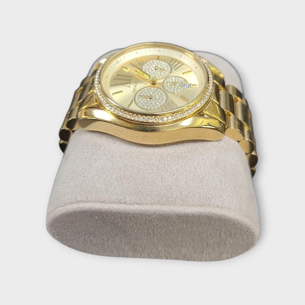 Michael Kors MK6538 Women's Bradshaw Quartz Gold Dial Watch (SPG064496)