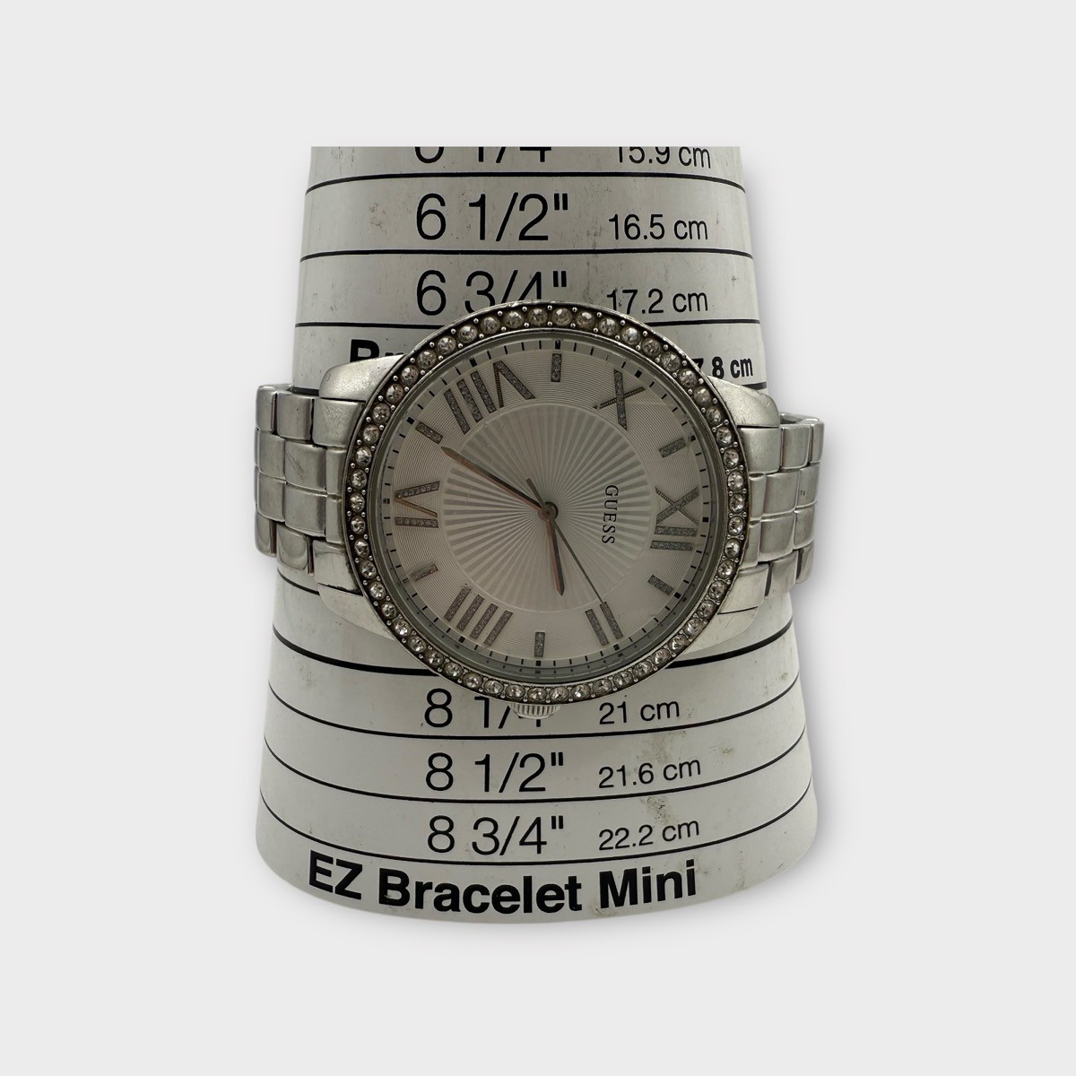 GUESS Women's U0329L1 Crystal-Accented Stainless Steel Watch (SPG048724)