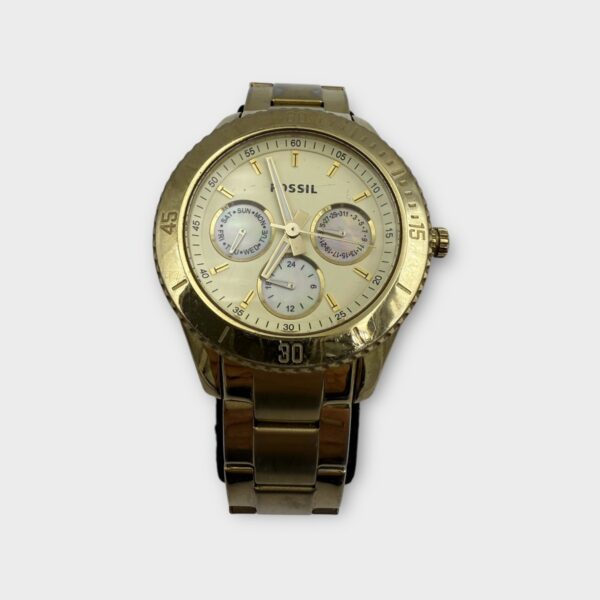 Fossil Stella ES2820 Women's Stainless Steel Gold Analog Dial Quartz (SPG045648)