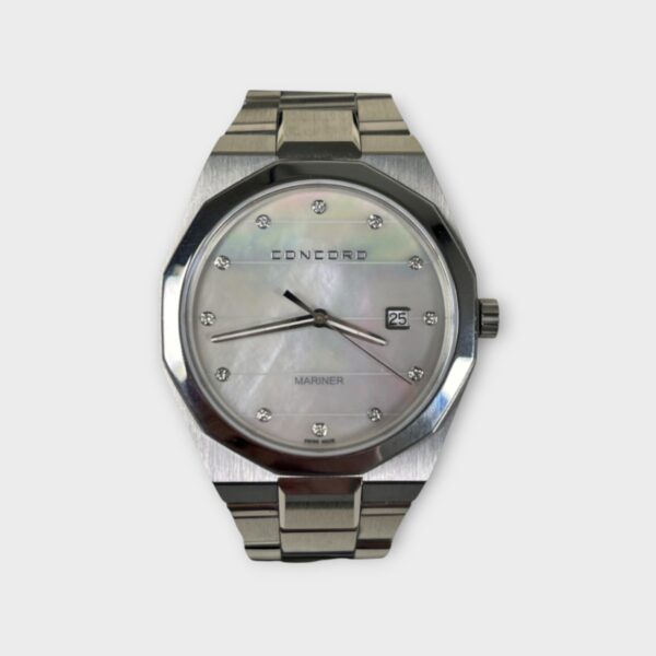 Concord Mariner Diamond White Mother of Pearl Dial Men's Watch 41mm (SPG049696)