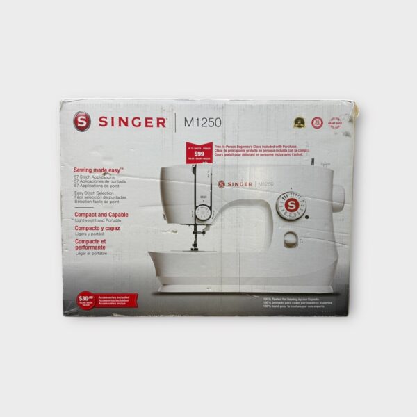 SINGER M1250 Portable Sewing Machine Top Drop In Bobbin w/ Free Arm (SPG056984)