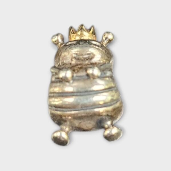 PANDORA S925ALE STERLING SILVER 14K GOLD QUEEN BEE CHARM CROWN ACCEN (SPG064149)