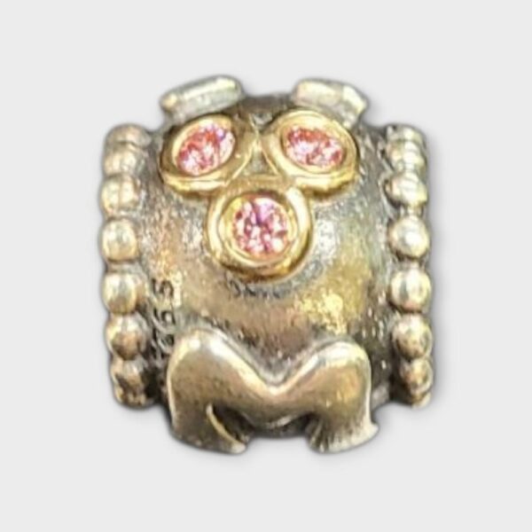 Pandora 790574CZS Mom Pink CZ Bead Charm 14K/S925 ALE Sterling Silve (SPG064158)