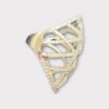 Lady's Silver Ring CZ Criss Cross 4.9dwt Sz:7.5 (SPG052357)