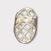 Lady's Silver Ring CZ Criss Cross 4.9dwt Sz:7.5 (SPG052357)