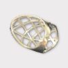 Lady's Silver Ring CZ Criss Cross 4.9dwt Sz:7.5 (SPG052357)