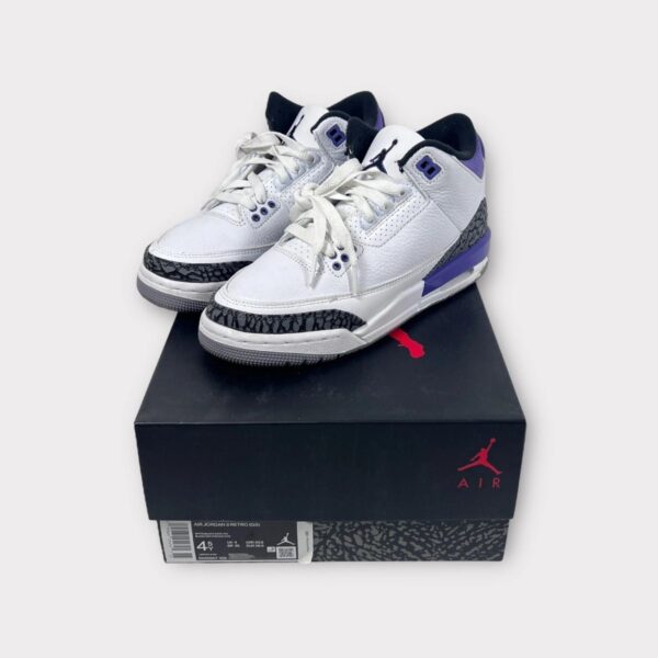 NIKE Grade School Air Jordan Retro 3 (GS) 'Dark Iris' DM0967-105 4Y (SPG054938)