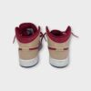 Air Jordan 1 Mid White Onyx Light Curry Beige Red Size 5Y 554725-201 (SPG058597)
