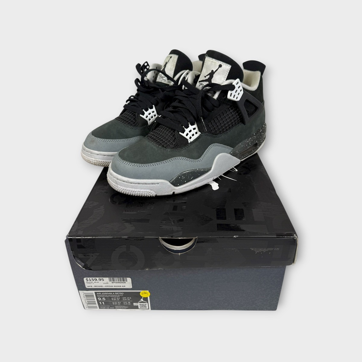 Nike Air Jordan 4 Retro 2024 Shoe Fear FQ8138-002 Men Size 9.5 (SPG062928)