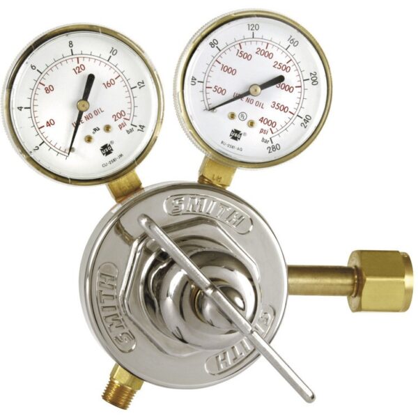 Smith Equipment 40-175-540 Gas Regulator, Oxygen, Single Stage, 0.825"-14