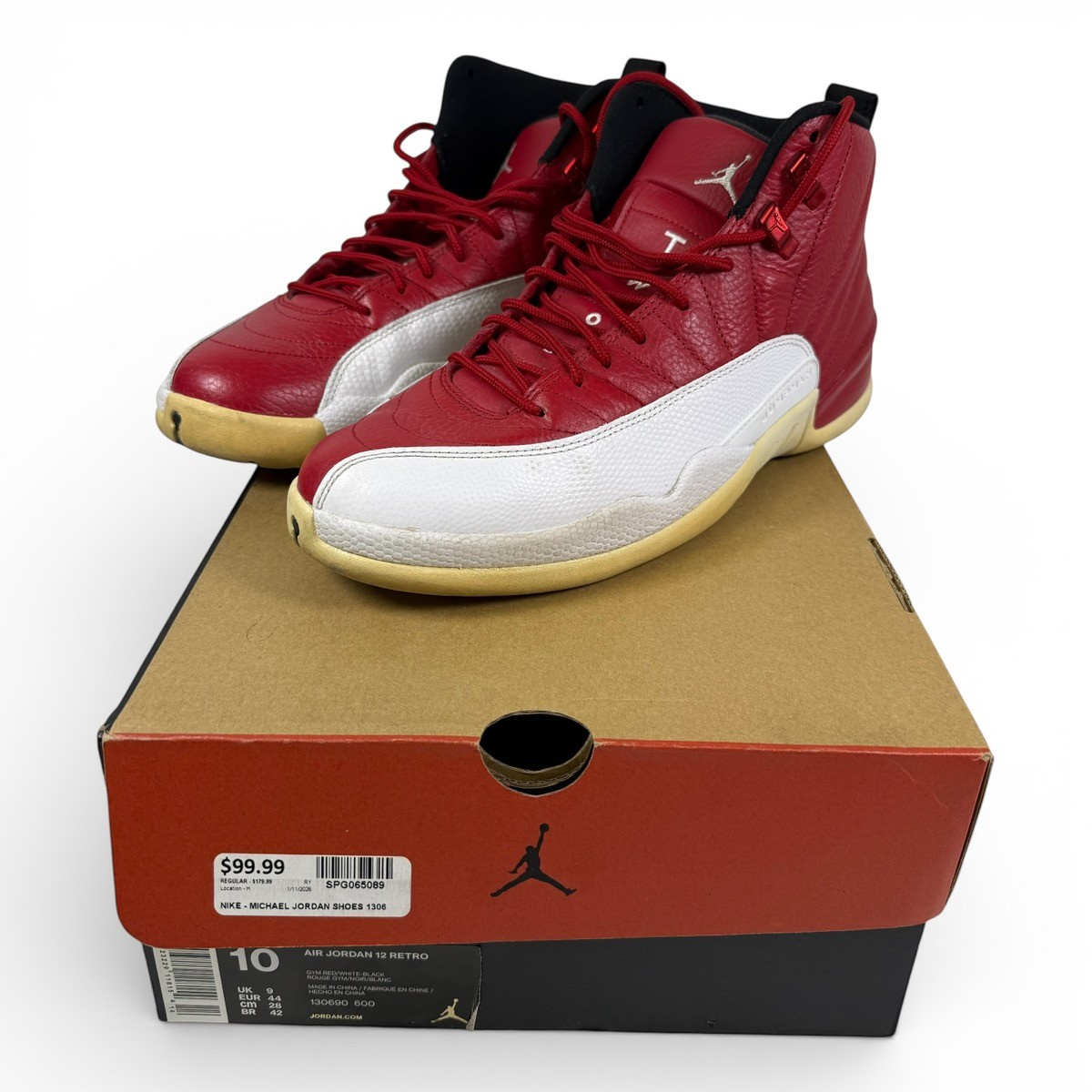 NIKE - MICHAEL JORDAN 130690-600 Retro 12 Men's Sneakers Sz10 (SPG065089)