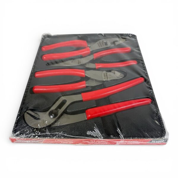 Snap-on Tools USA 4pc Red Plier Cutter Needle Nose Set PL400B