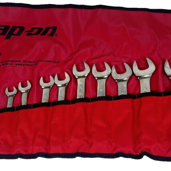 Snap-on OEXS715K 1/4" thru 1" 15 PC Stubby Short Combination Wrench Set