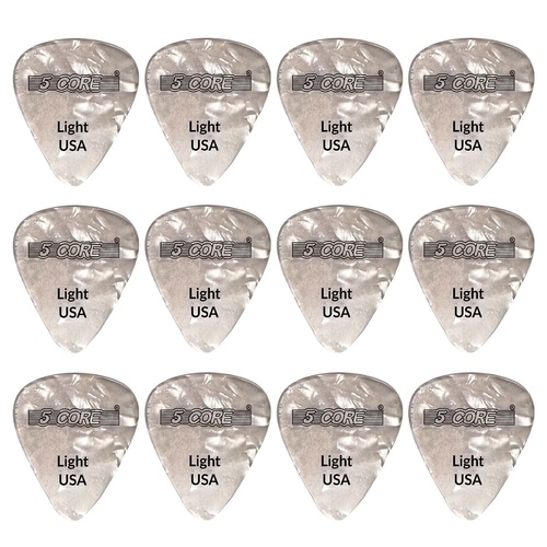 5Core Guitar Picks Celluloid Light Gauge 0.46Mm Pick - Acoustic