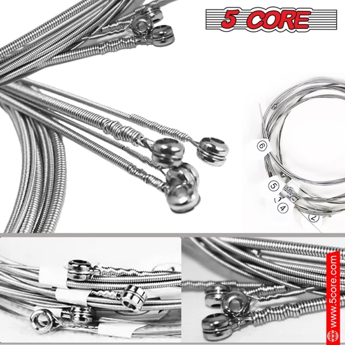 5 Core Bass Guitar Strings Brass Phosphor Bronze Extra Light Gauge - Image 21
