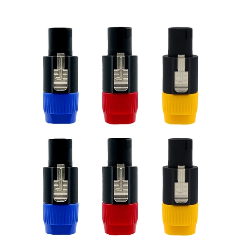 5 Core Speakon Adapter 6 Pack High Quality Audio Jack Male Audio Pin