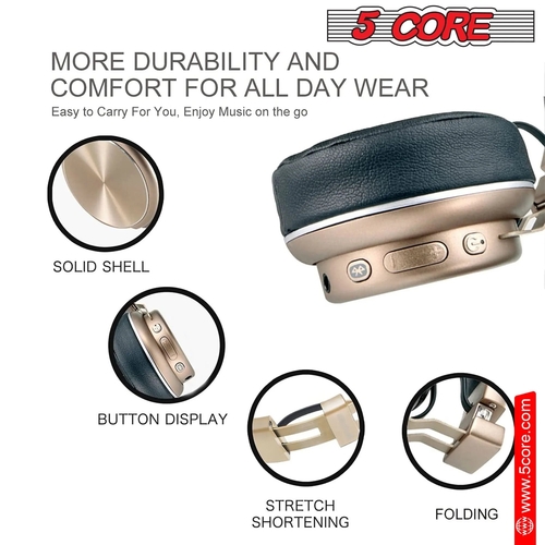 Bluetooth Headphones over Ear Noise Cancelling Headset Stereo - Image 2