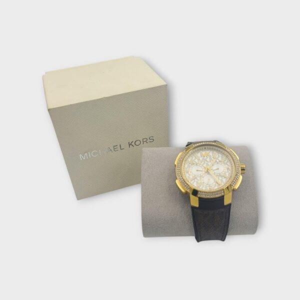 MICHAEL KORS Oversized Pavé Gold-Tone and Logo Sport Watch MK6948 (SPG063984)