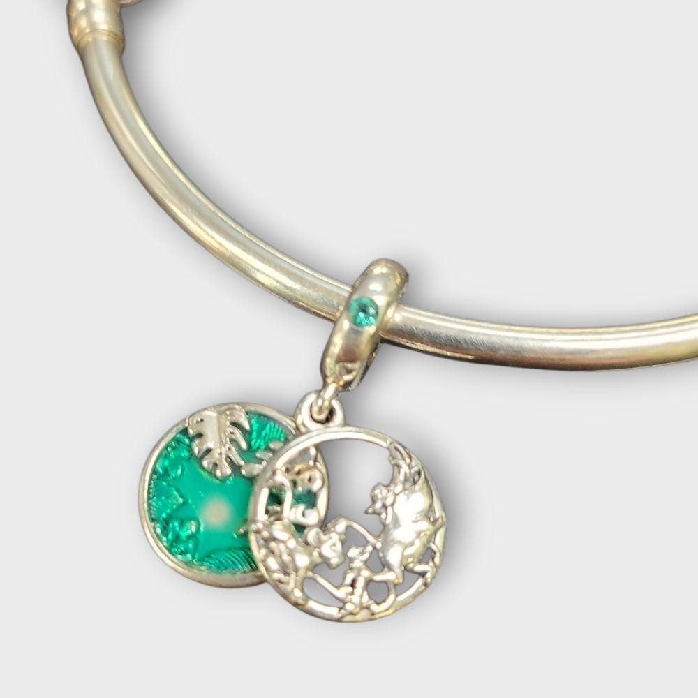 Pandora Moments Disney Simba Clasp 7.75” S925 Bangle with Charms (SPG064114)