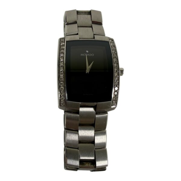 Movado Eliro Men's Watch 31mm Black Dial Diamond Bezel 84 C6 1452 (SPG064928)