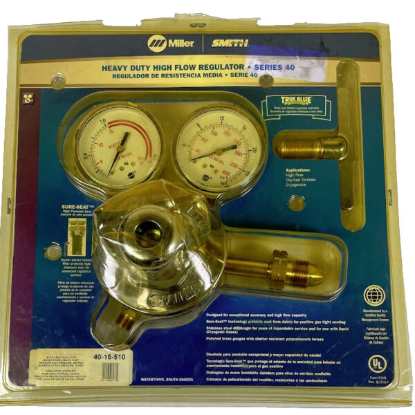 Smith 40-15-510 Acetylene Regulator Heavy Duty For Cutting Welding Torch Miller