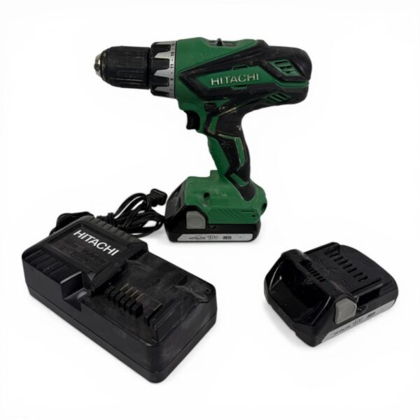 Hitachi DS 18DGL 1/2" 18V Cordless Driver Drill Kit w/ 2 Batteries (SPG065551)