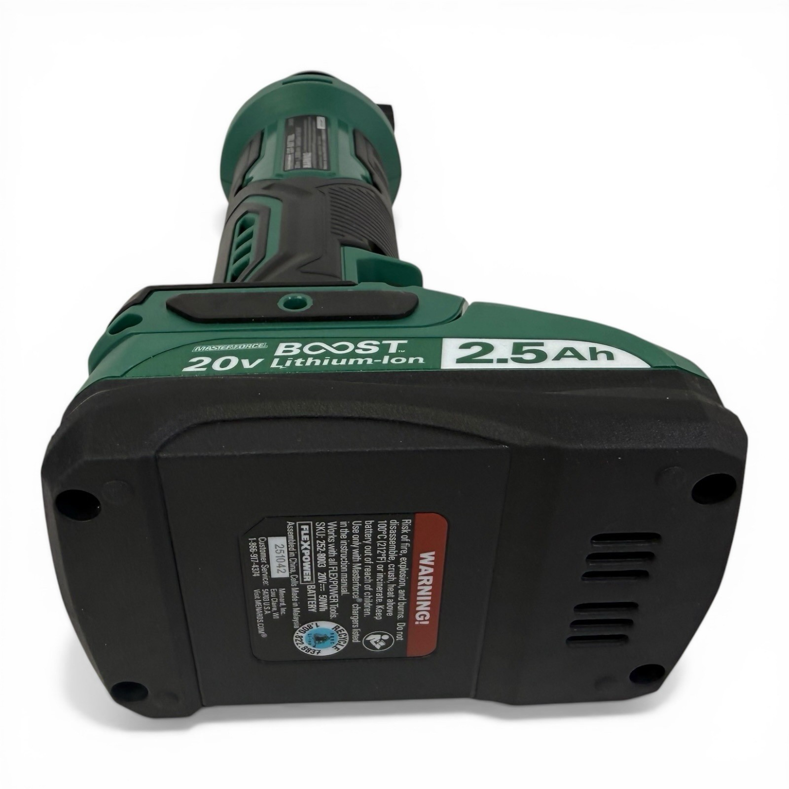 Masterforce 20V Brushless Cordless Drywall Cut Out Tool 241-0337 w/2.5Ah Battery