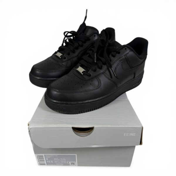 Nike Air Force 1 '07 Low Size 9 Triple Black (CW2288-001) (SPG065582)