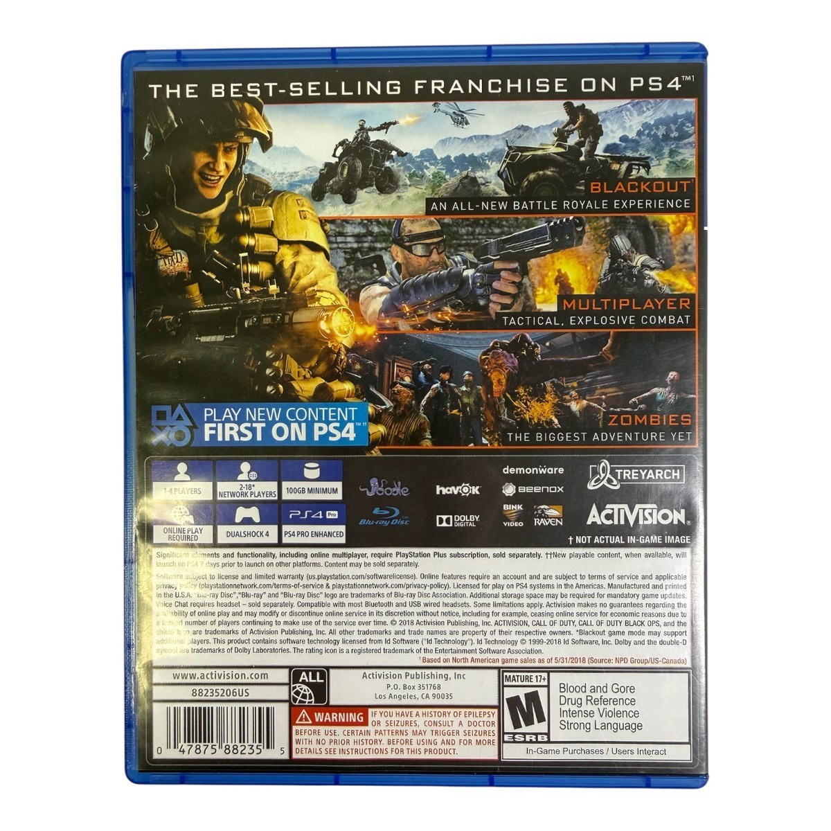 SONY CALL OF DUTY BLACK OPS IIII - PS4 (SPG065471)