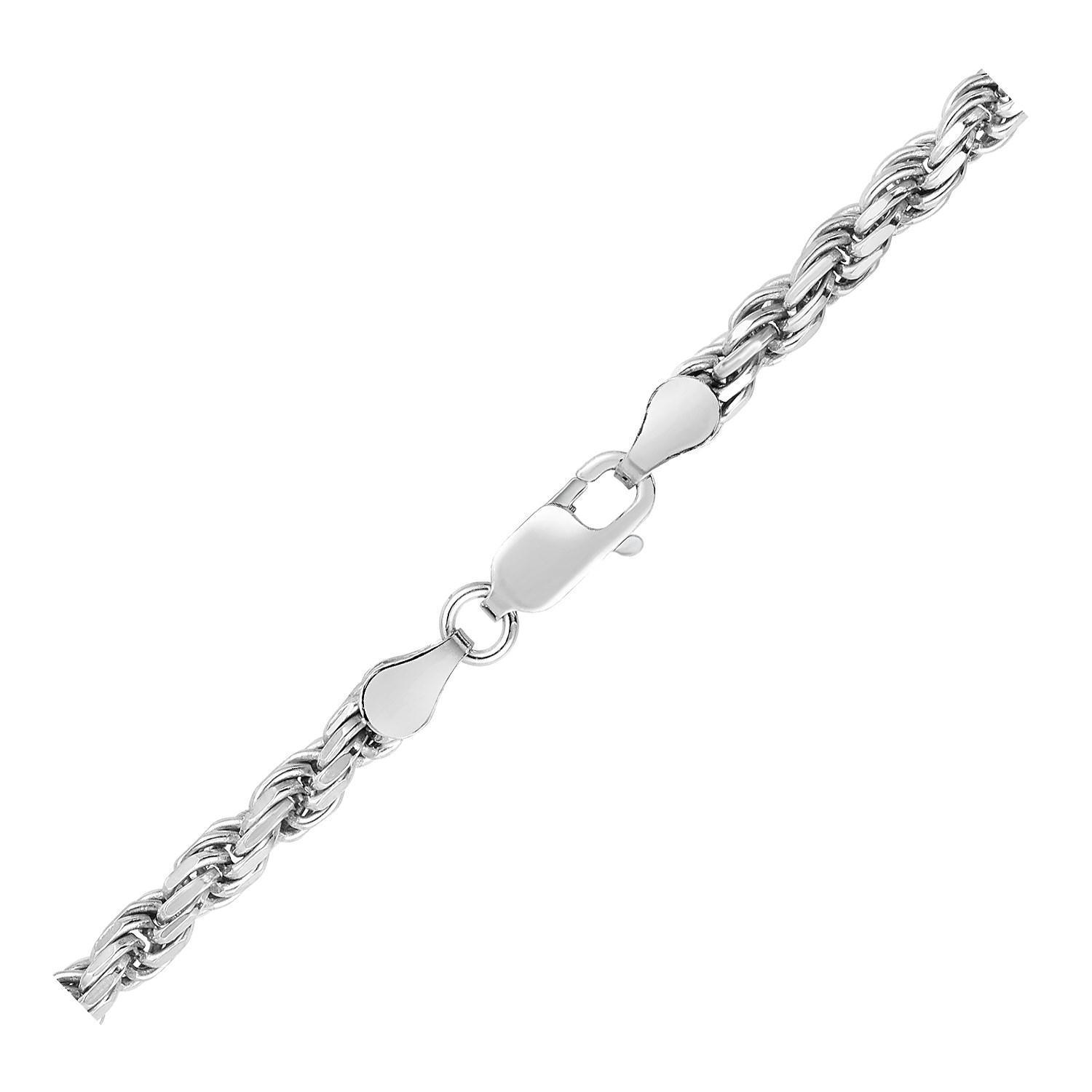 Sterling Silver Diamond Cut Rope Style Chain (3.60 mm) - Image 4