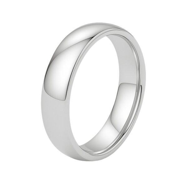14k White Gold Comfort Fit Wedding Band(5.00 mm)