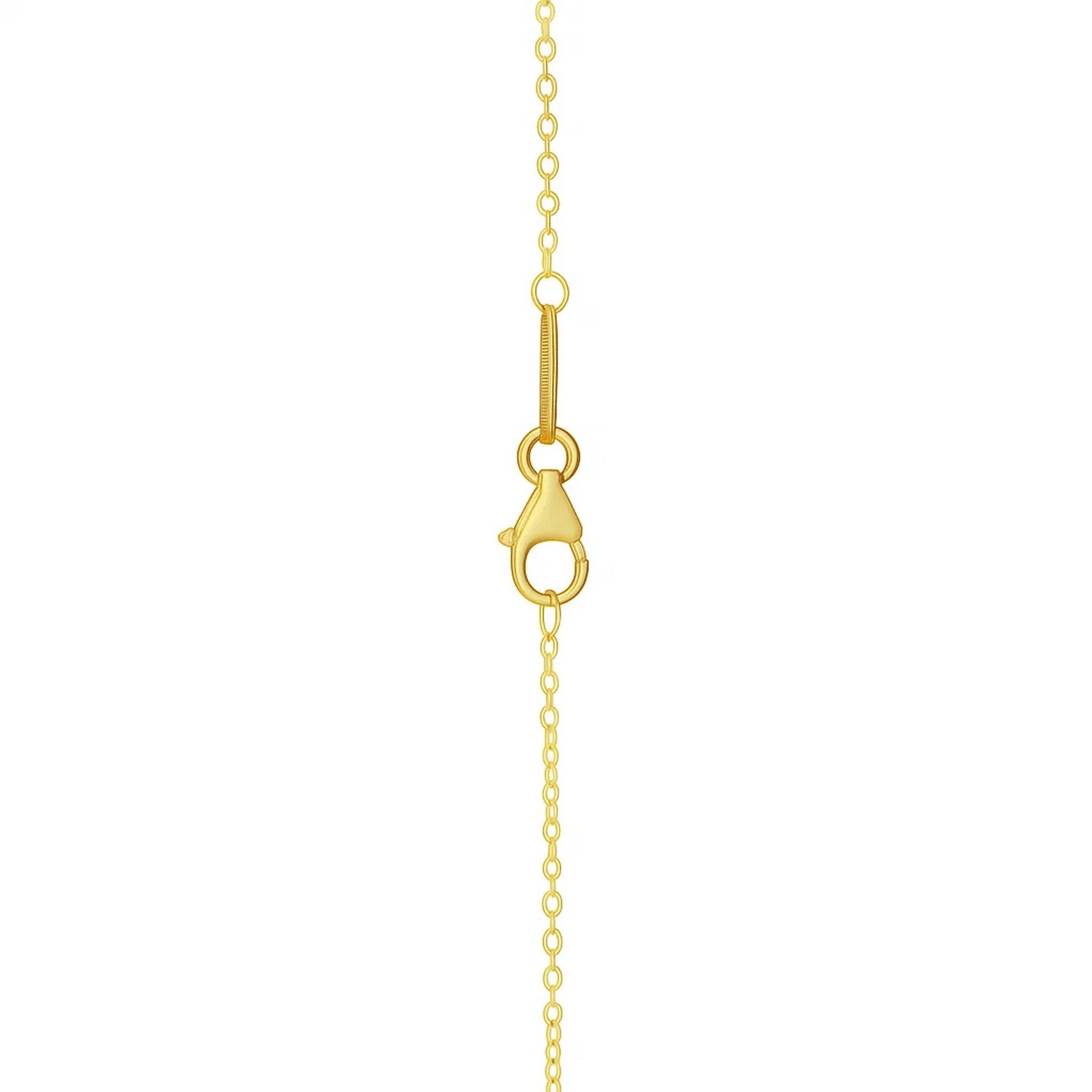 Double Cross Drop Necklace in 14K Yellow Gold - Image 4