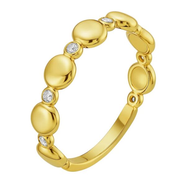 14K Yellow Gold Textured Rope Ring (4.00 mm)