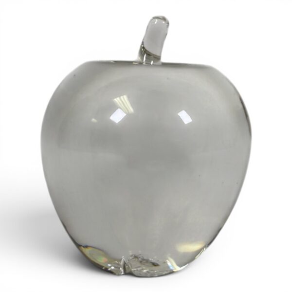 Steuben Clear Apple Paperweight ~ Beautifully Clear - Marked Steuben (SPG065688)