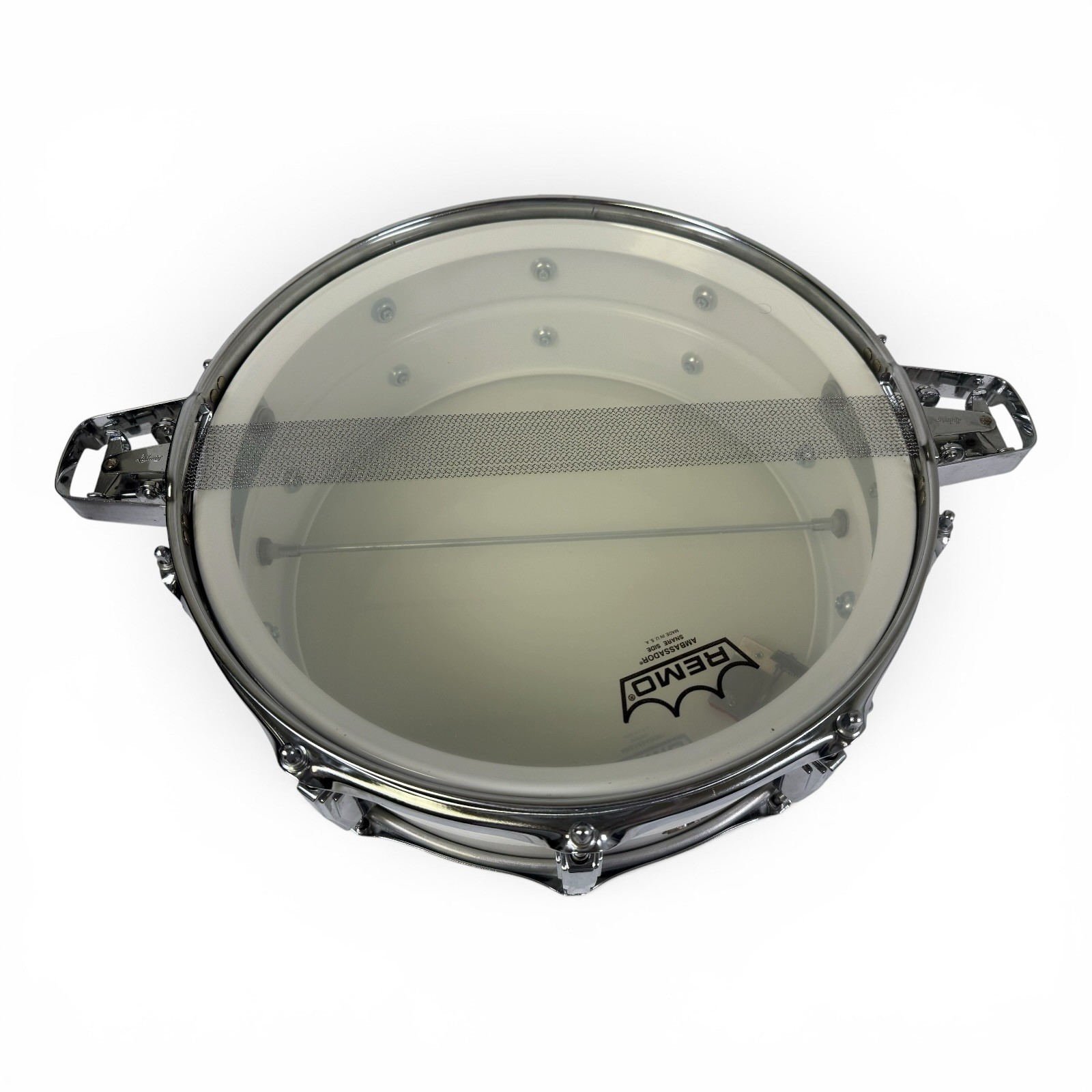 Vintage 1962-63 Ludwig 14x5 Snare Drum Keystone Badge White Finish Imperial Lugs