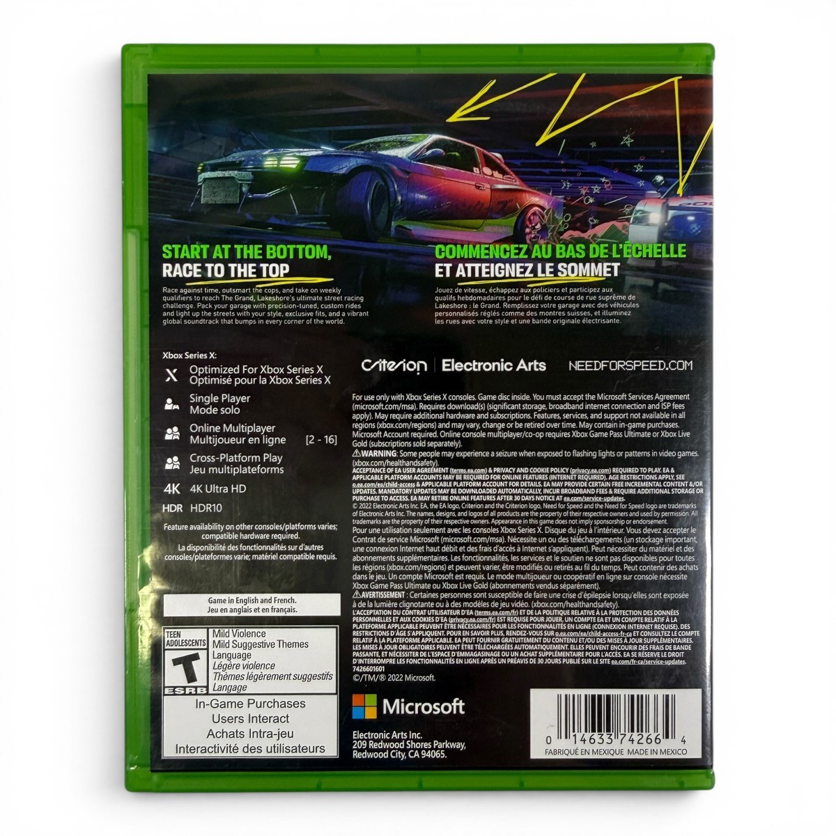 Need for Speed Unbound (Microsoft Xbox Series X, 2022) (SPG065844)