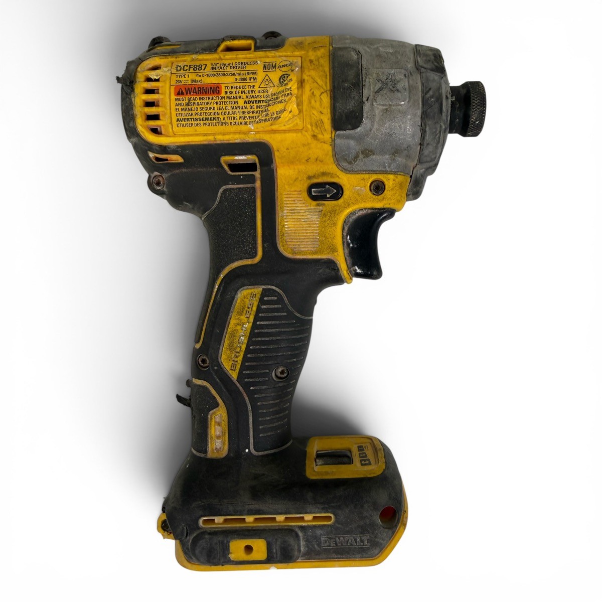 Dewalt DCF887 20V 1/4 Brushless Impact Driver Xr Used TOOL ONLY (SPG065840)