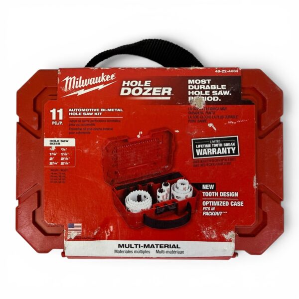 Milwaukee 49-22-4084 HOLE DOZER 11 Pc. Automotive Hole Saw Kit NEW (SPG065960)